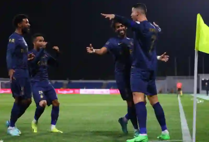 فيديو مجمع لأهداف النصر الثمانية في شباك أبها 