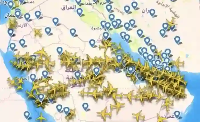 ما حدث للطائرات المدنية في أجواء السعودية أثناء القصف الايراني لاسرائيل 