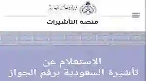 رابط الاستعلام عن تأشيرة السعودية 1445 برقم الجواز