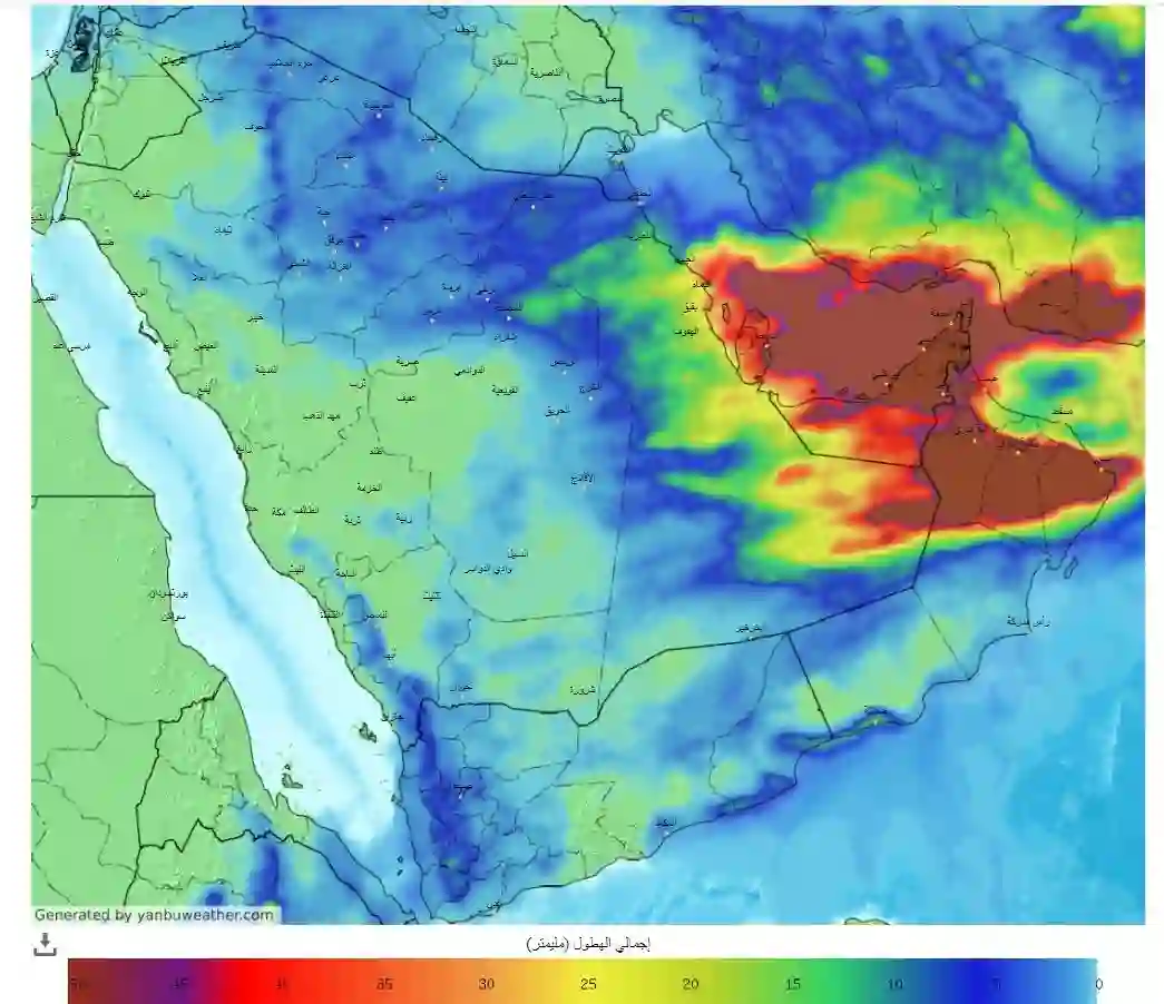 رياح قوية وصواعق وأمطار غزيرة 