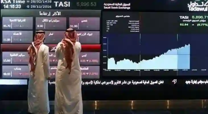  كبار الخاسرين في مؤشر تاسي اليوم 