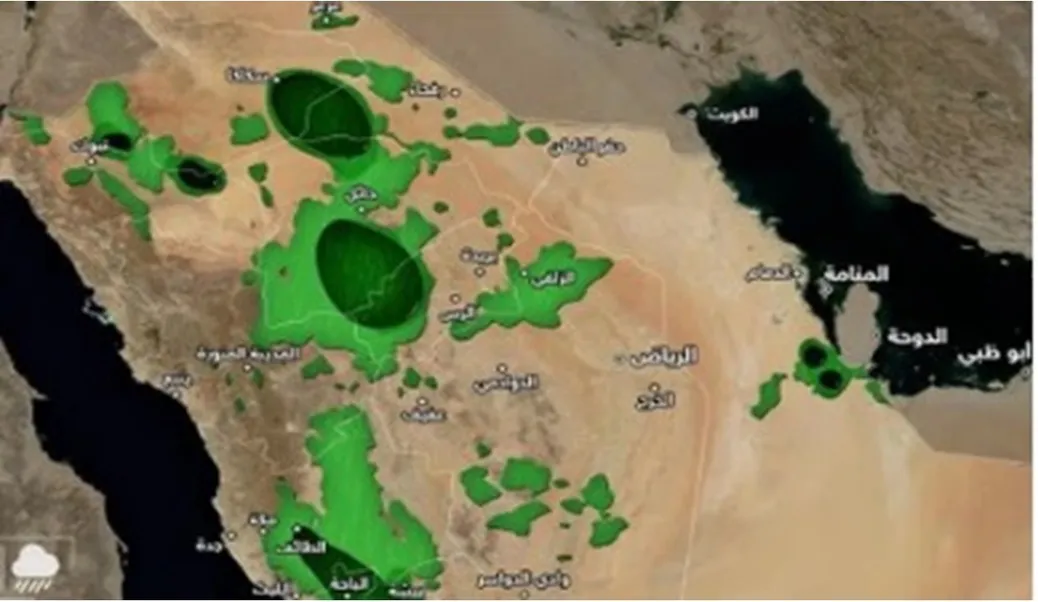 خريطة المناطق التي ستشهد سقوط أمطار غزيرة وتحذير هام من المركز الوطني للأرصاد 